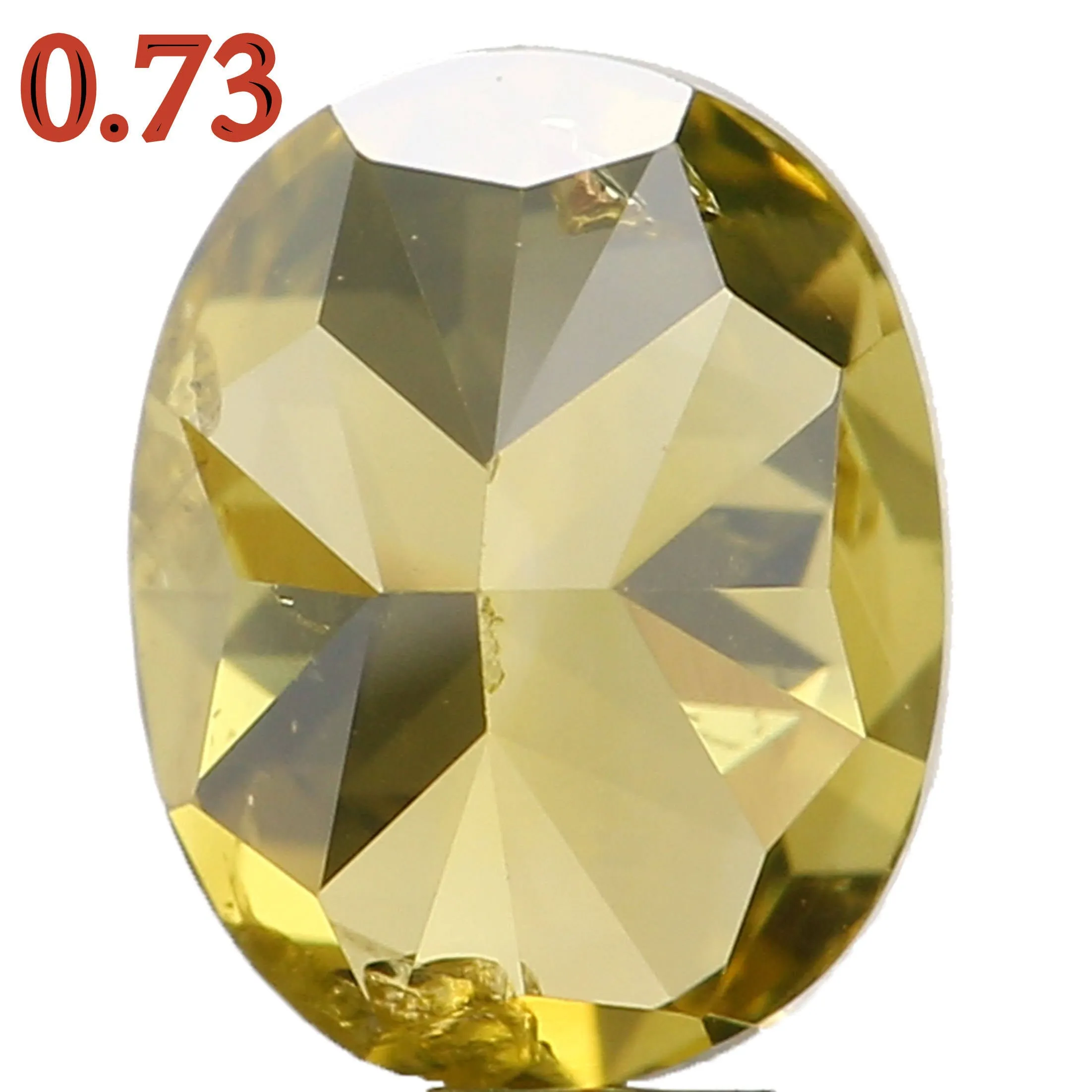 0.73 CT Natural Loose Oval Shape Diamond Yellow Color Oval Shape Diamond 5.70 MM Natural Loose Green Color Oval Brilliant Cut Di