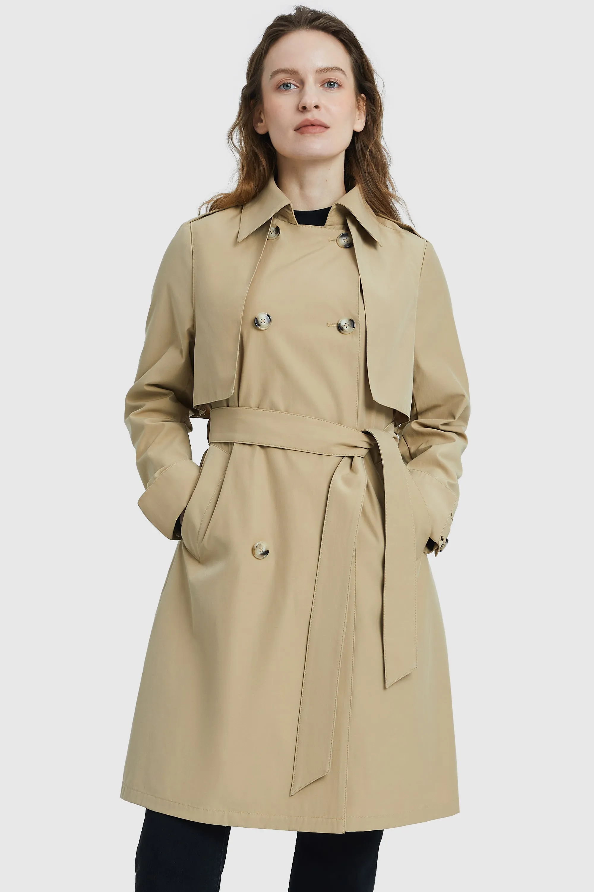 3/4 Trench with Removable Vest