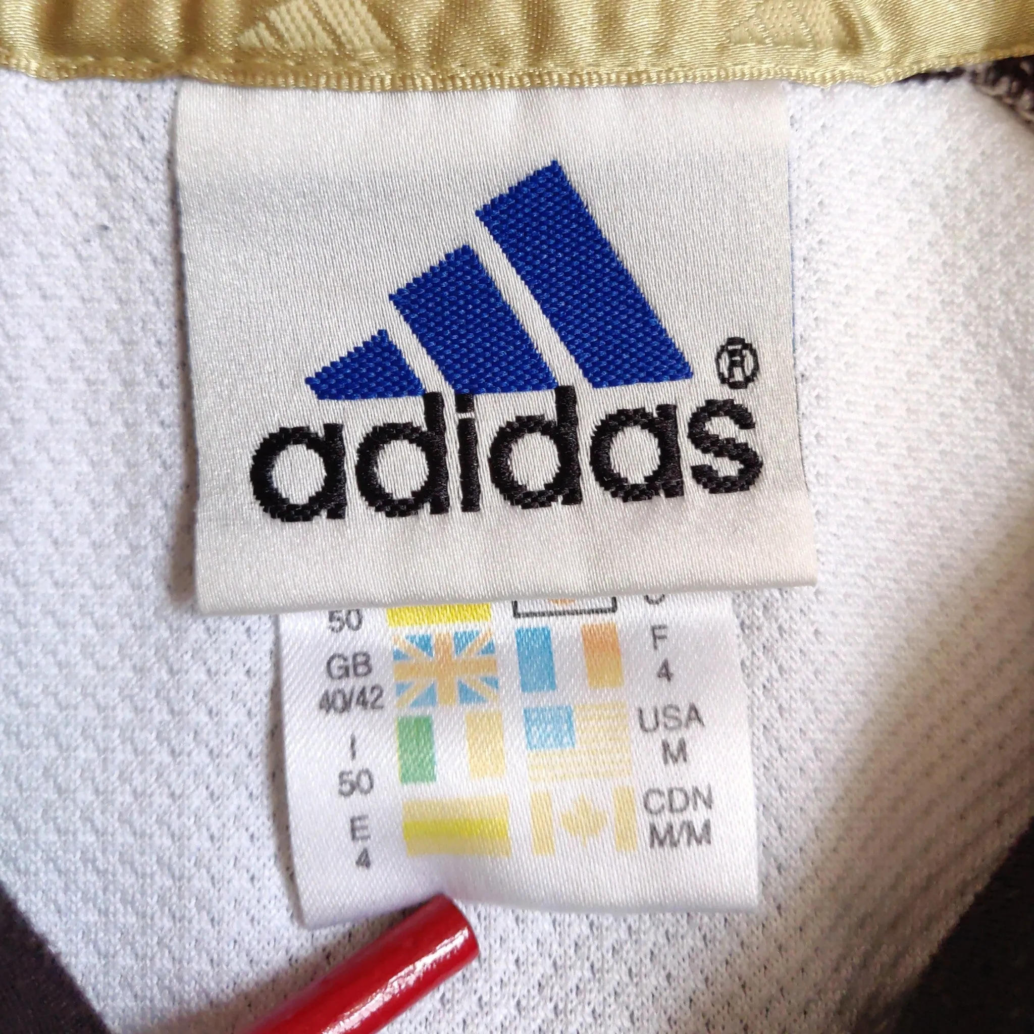 90s brown Adidas Eqt polo shirt