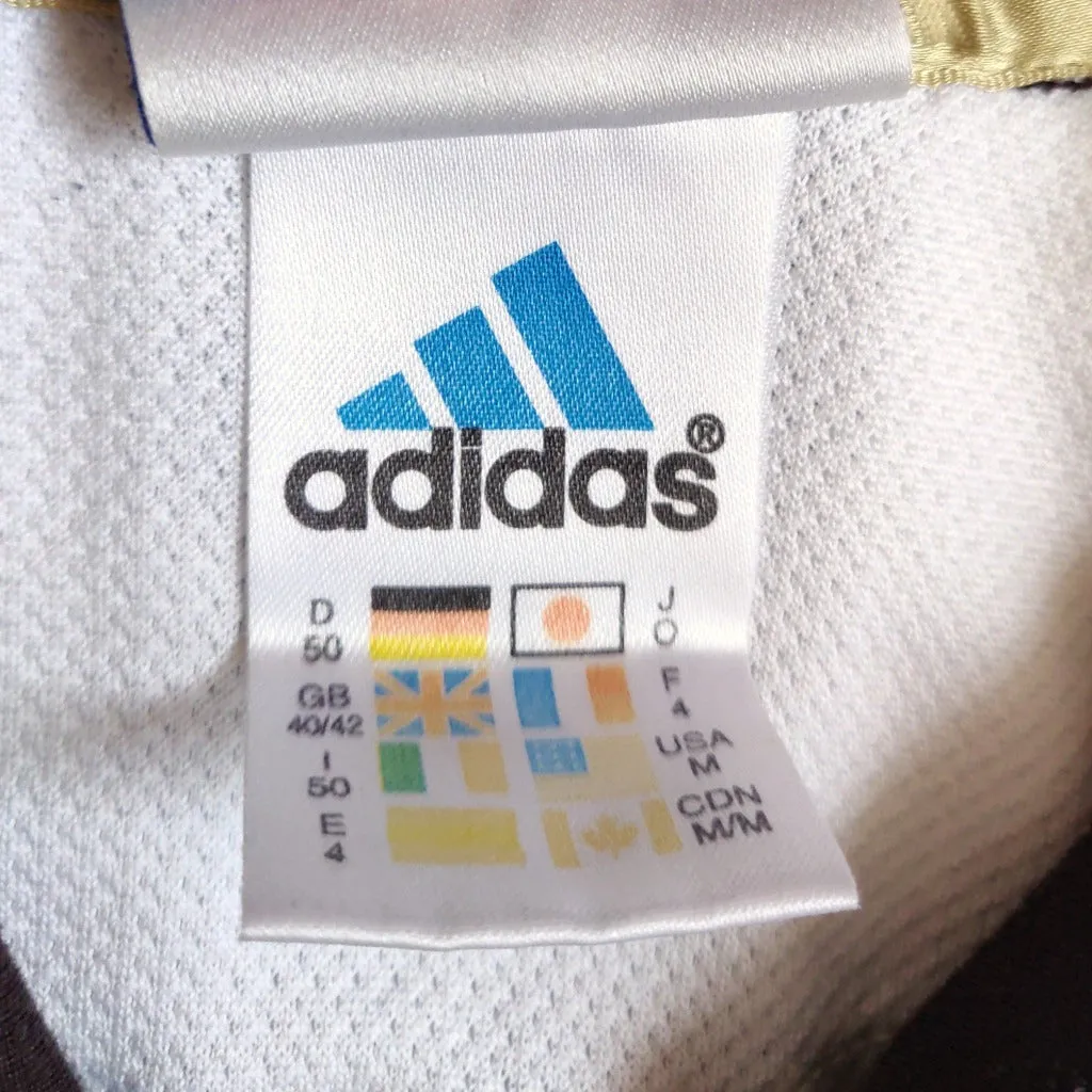 90s brown Adidas Eqt polo shirt