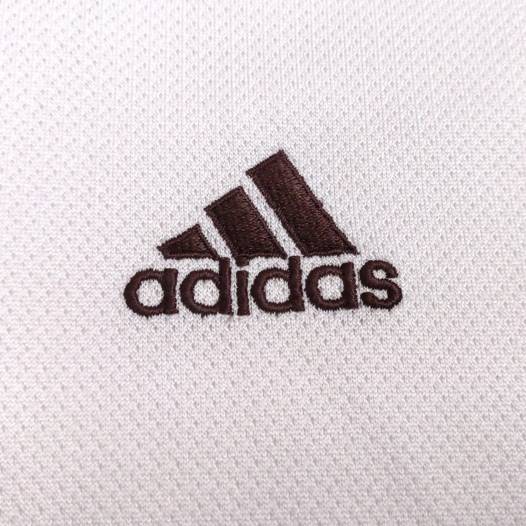 90s brown Adidas Eqt polo shirt