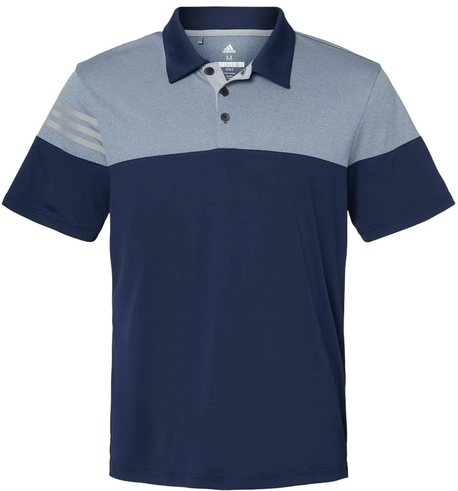 Adidas Heather 3Stripes Block Polo