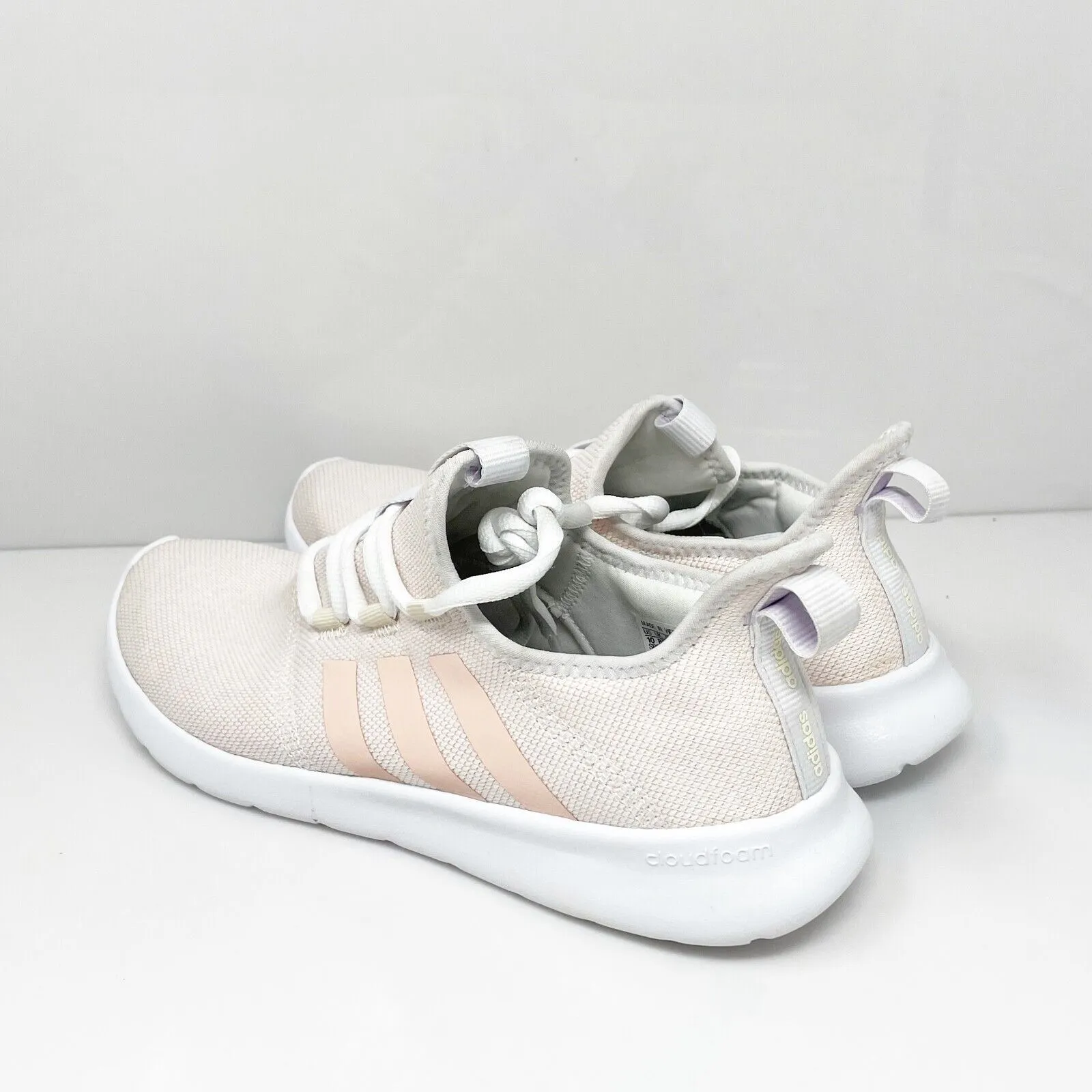 Adidas Womens Cloudfoam Pure 2.0 H00945 White Running Shoes Sneakers Size 10