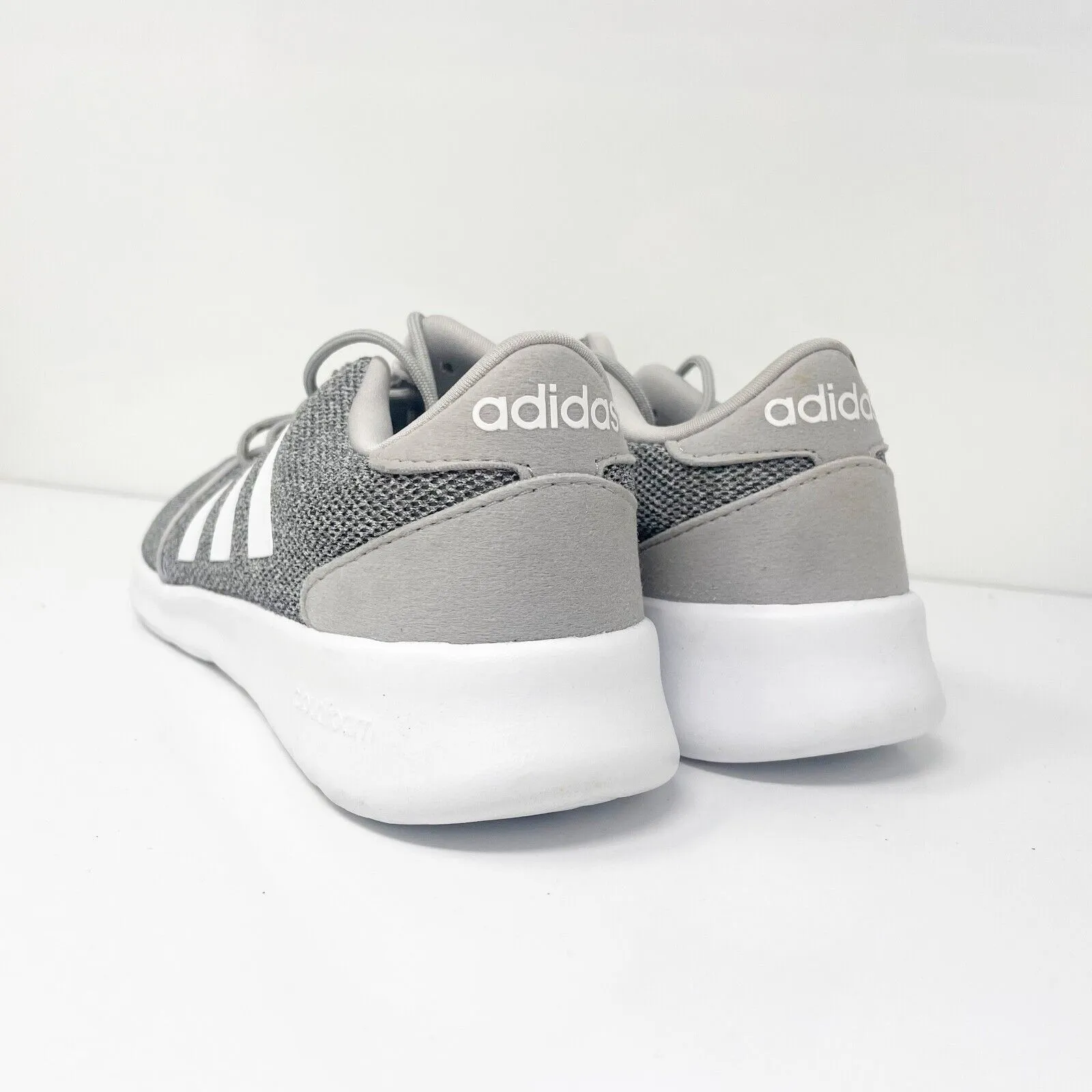 Adidas Womens Cloudfoam QT Racer FX3427 Gray Running Shoes Sneakers Size 6.5