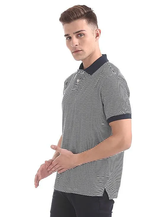 Aeropostale Nautical Stripe Polo Shirt