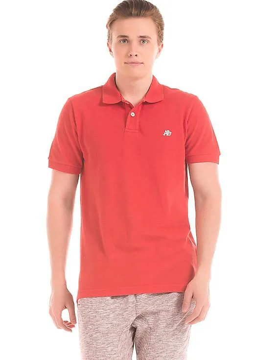 Aeropostale Solid Pique Polo Shirt