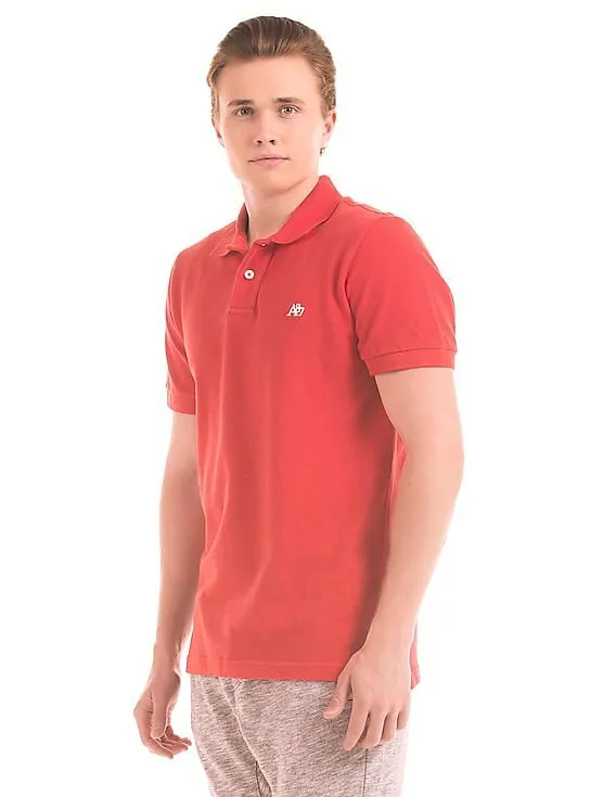 Aeropostale Solid Pique Polo Shirt