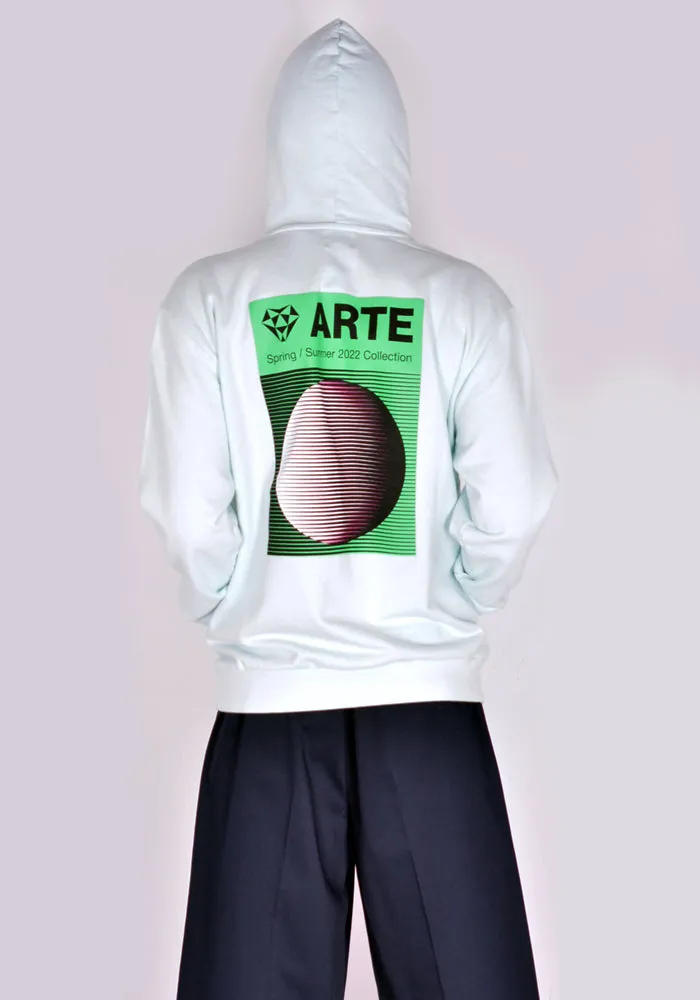 ARTE SS22-087H HULTON BACK CICLO SWEAT HOODIE SKYLIGHT