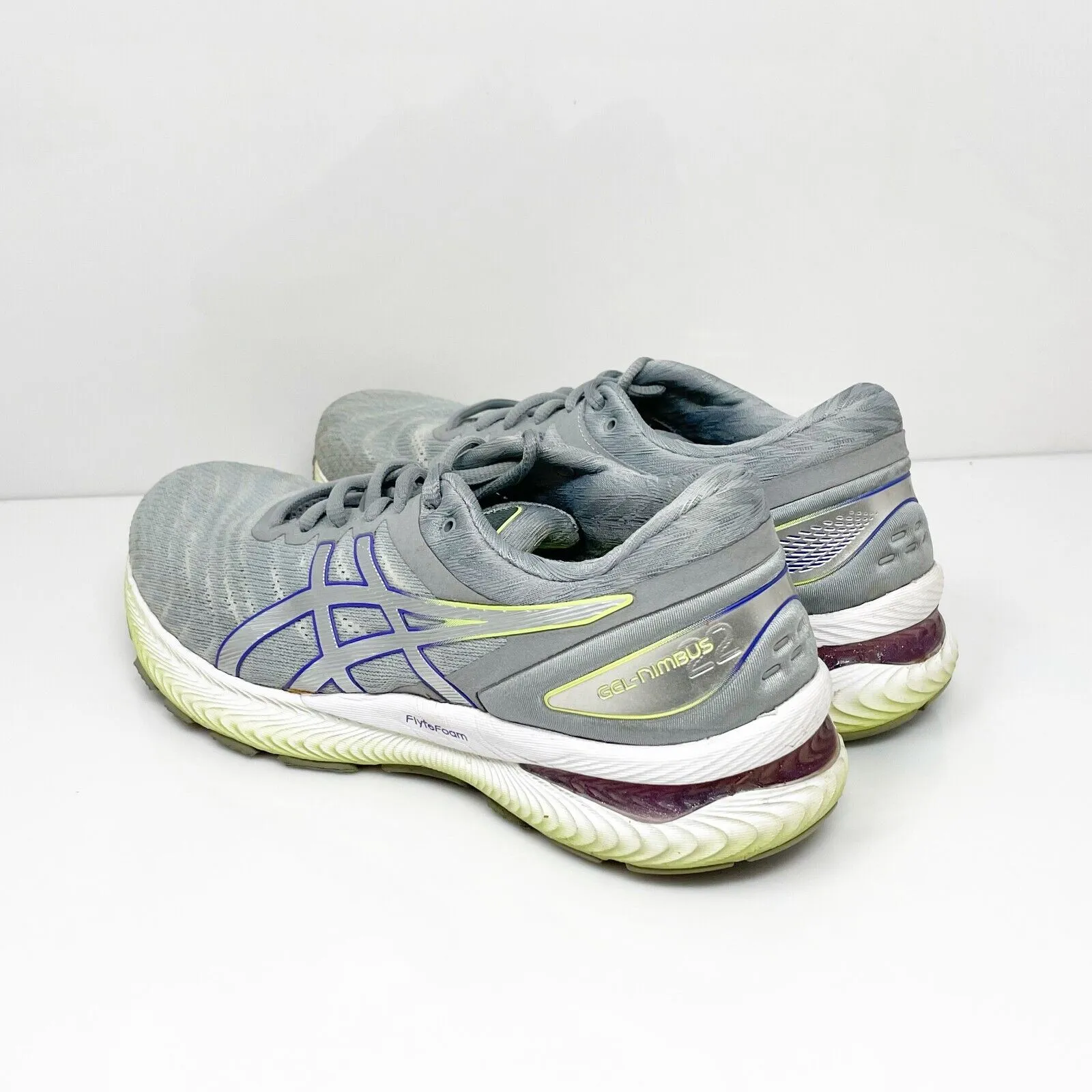 Asics Womens Gel Nimbus 22 1012A587 Gray Running Shoes Sneakers Size 8