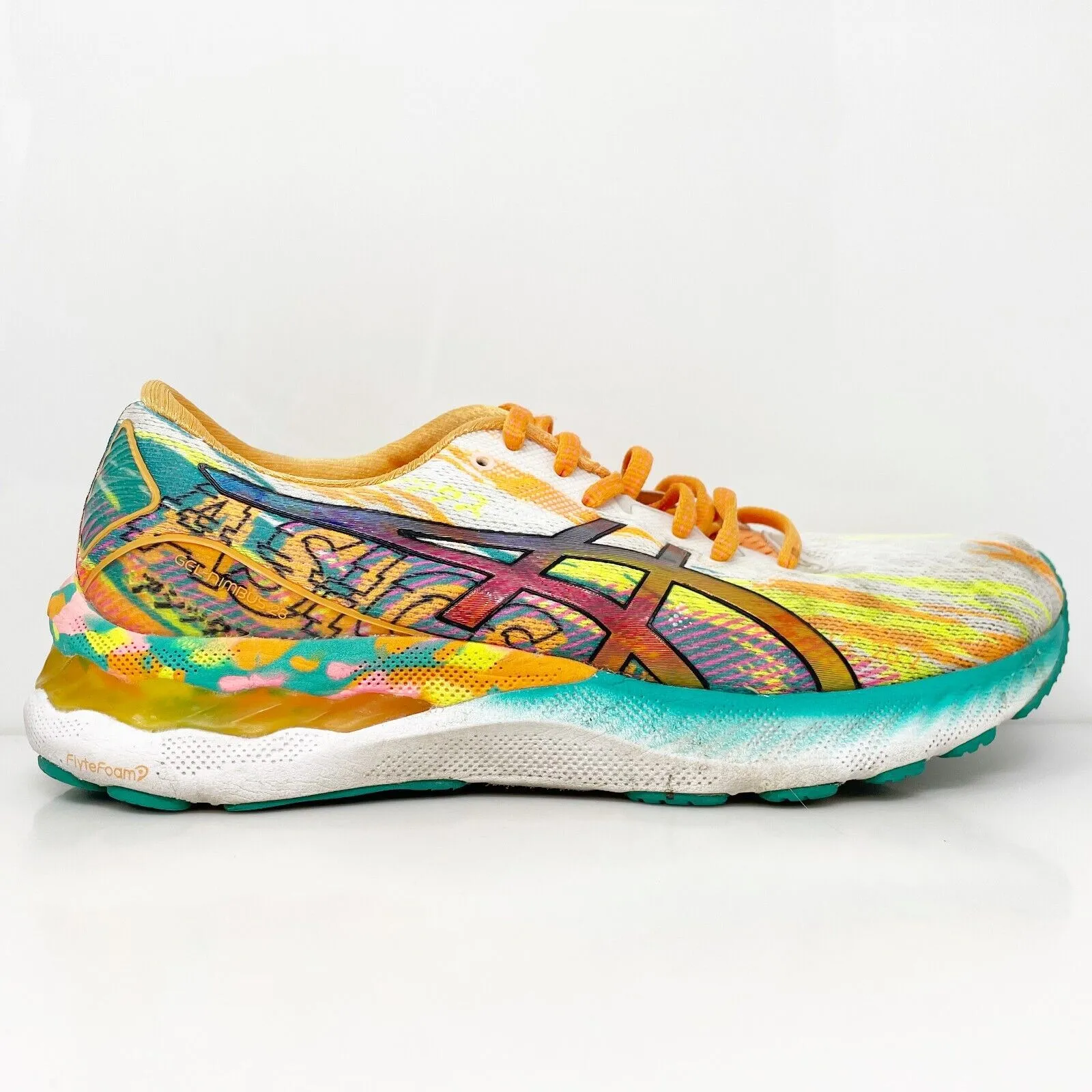 Asics Womens Gel Nimbus 23 1012B011 Multicolor Running Shoes Sneakers Size 8.5