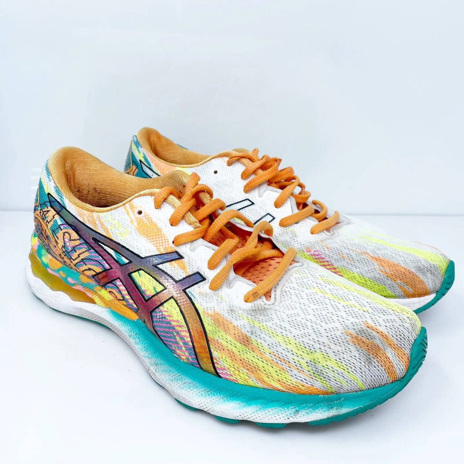 Asics Womens Gel Nimbus 23 1012B011 Multicolor Running Shoes Sneakers Size 8.5