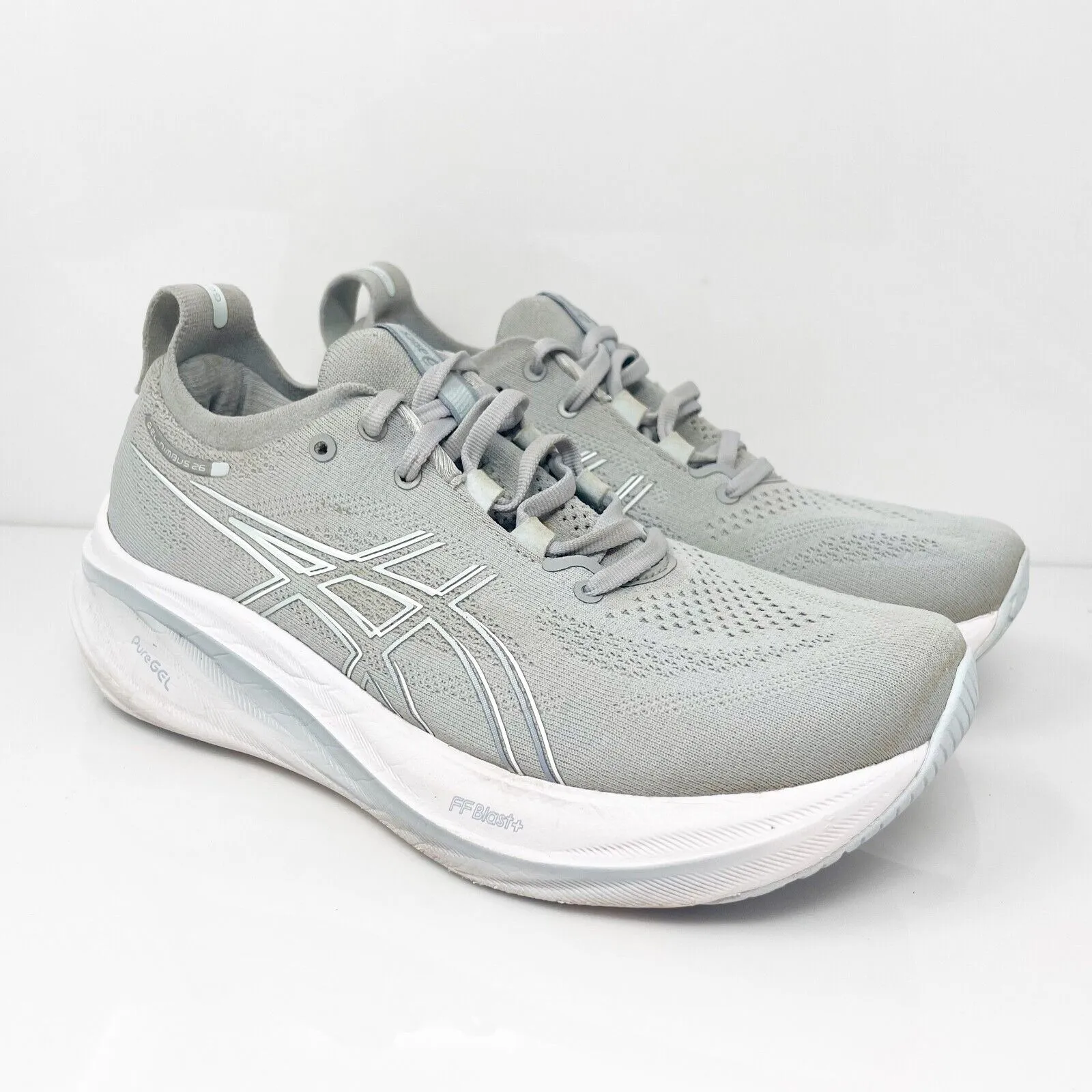 Asics Womens Gel Nimbus 26 1012B601 Gray Running Shoes Sneakers Size 8