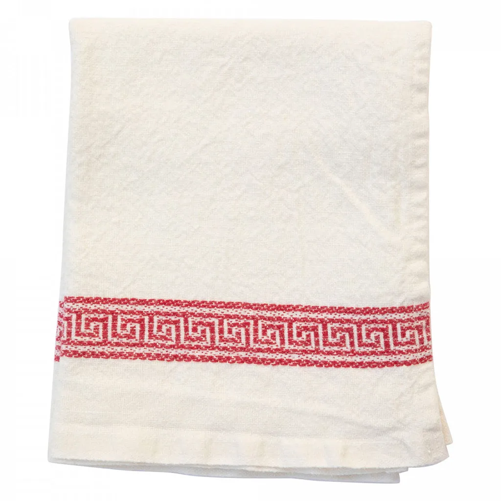 Astier De Villatte Greek Tea Towel Red