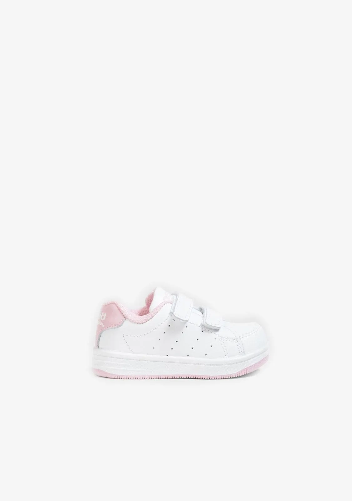 Babies Pink Washable Leather Trainers