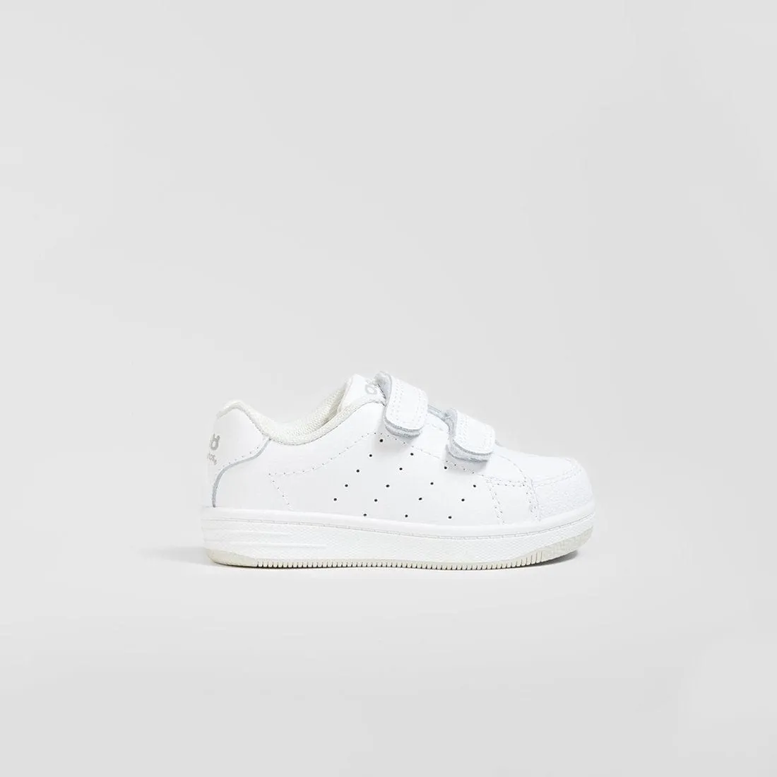 Babies White Washable Leather Trainers