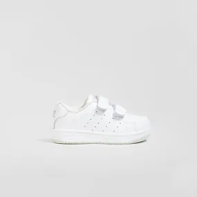 Babies White Washable Leather Trainers