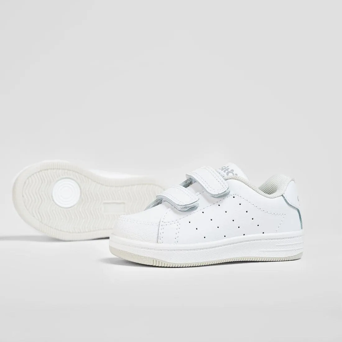 Babies White Washable Leather Trainers