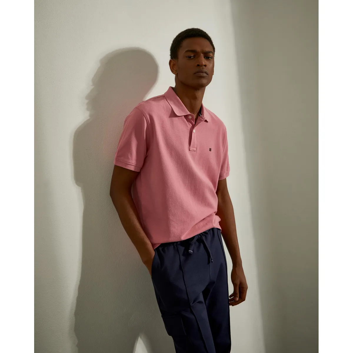 Basic regular fit polo shirt