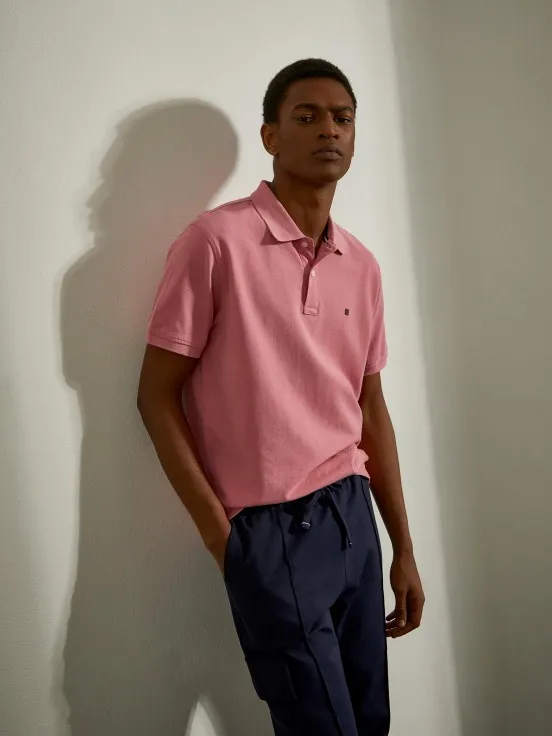 Basic regular fit polo shirt