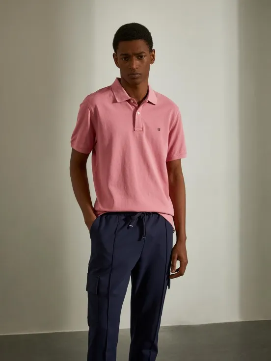 Basic regular fit polo shirt