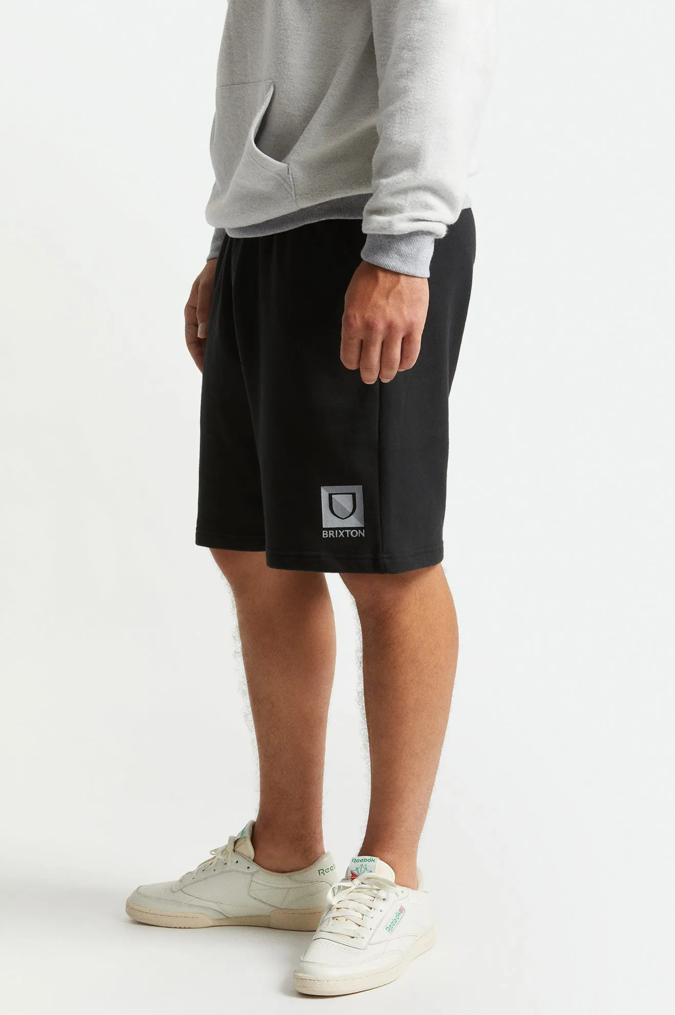 Beta Split Fleece Short - Black