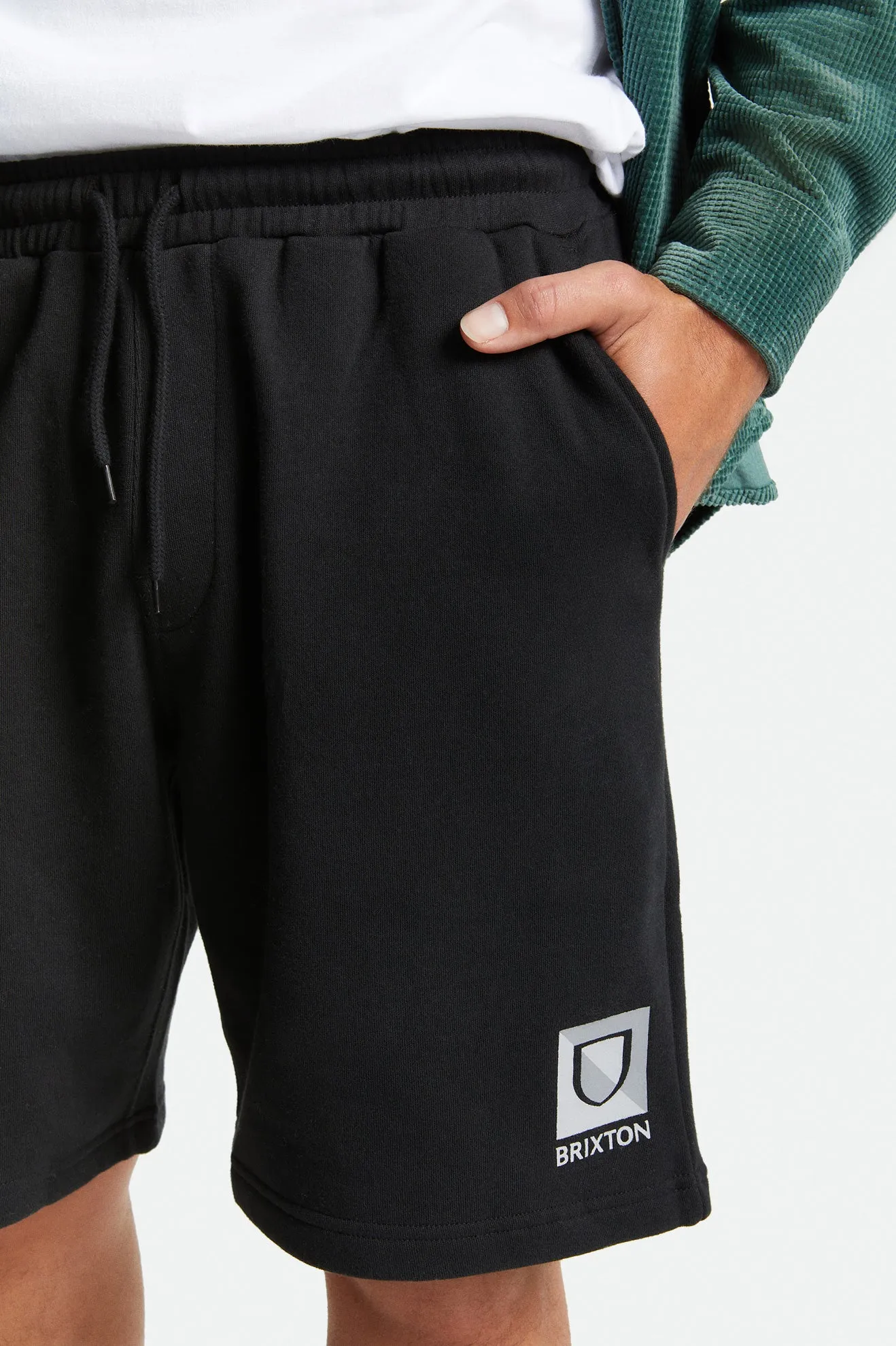 Beta Split Fleece Short - Black