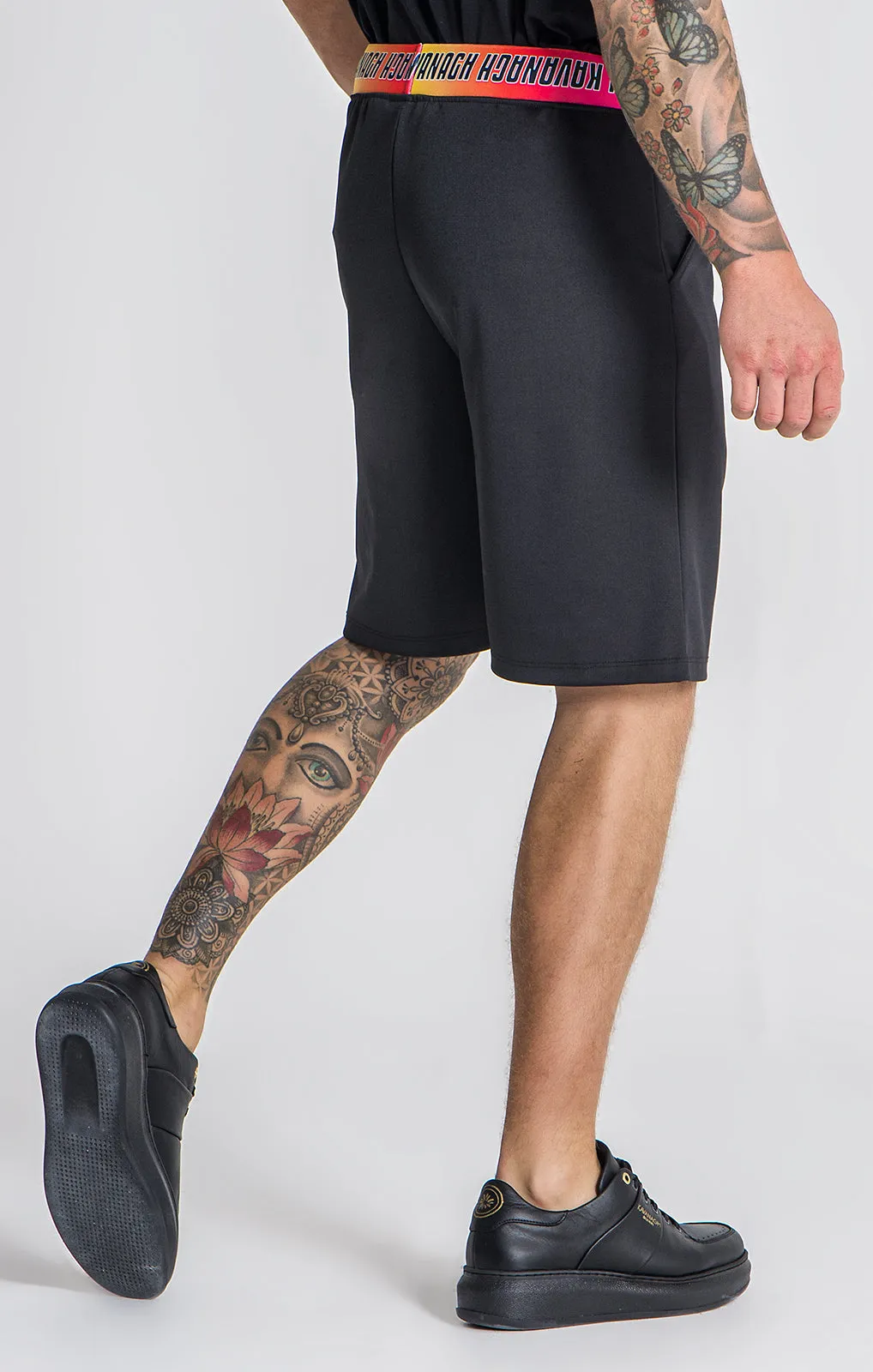 Black Chromatica Elastic Shorts