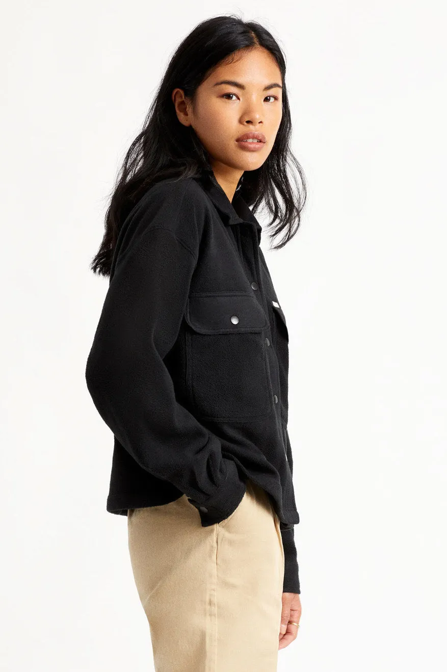 Bowery Women L/S Arctic Stretch Fleece - Black