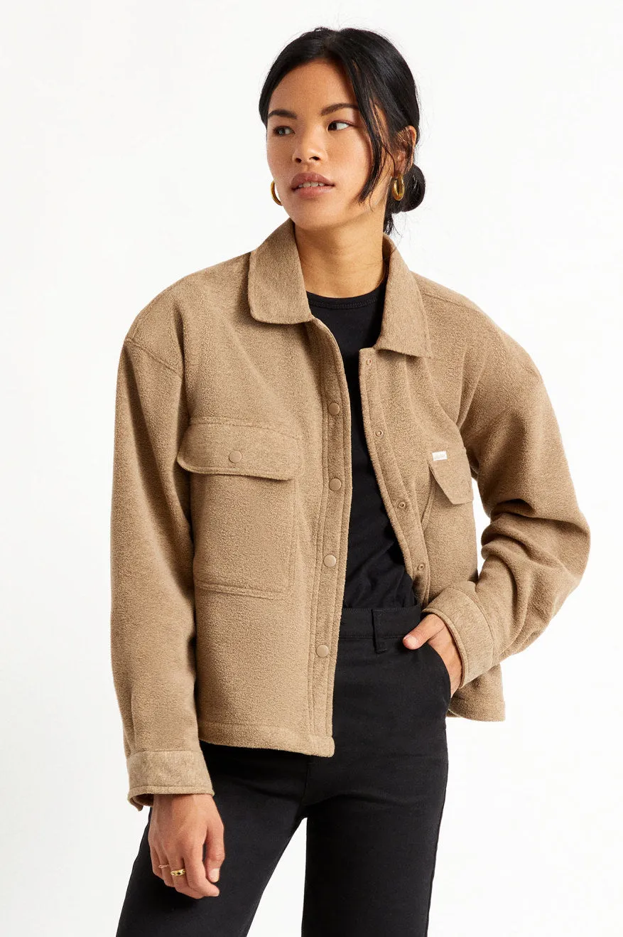 Bowery Women L/S Arctic Stretch Fleece - Oatmeal