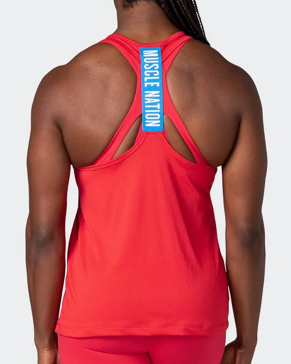 Breakpoint Mesh Tank - Poppy