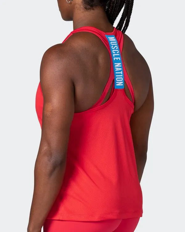 Breakpoint Mesh Tank - Poppy