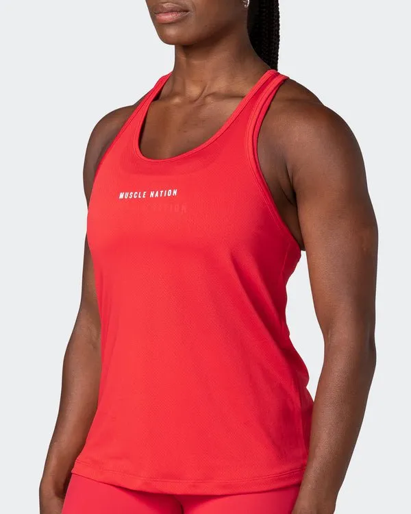 Breakpoint Mesh Tank - Poppy