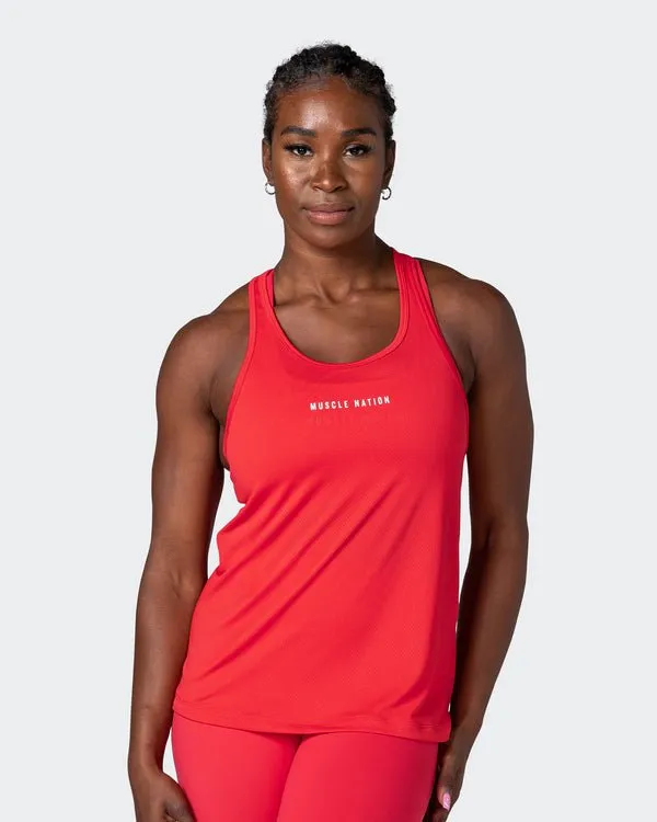 Breakpoint Mesh Tank - Poppy