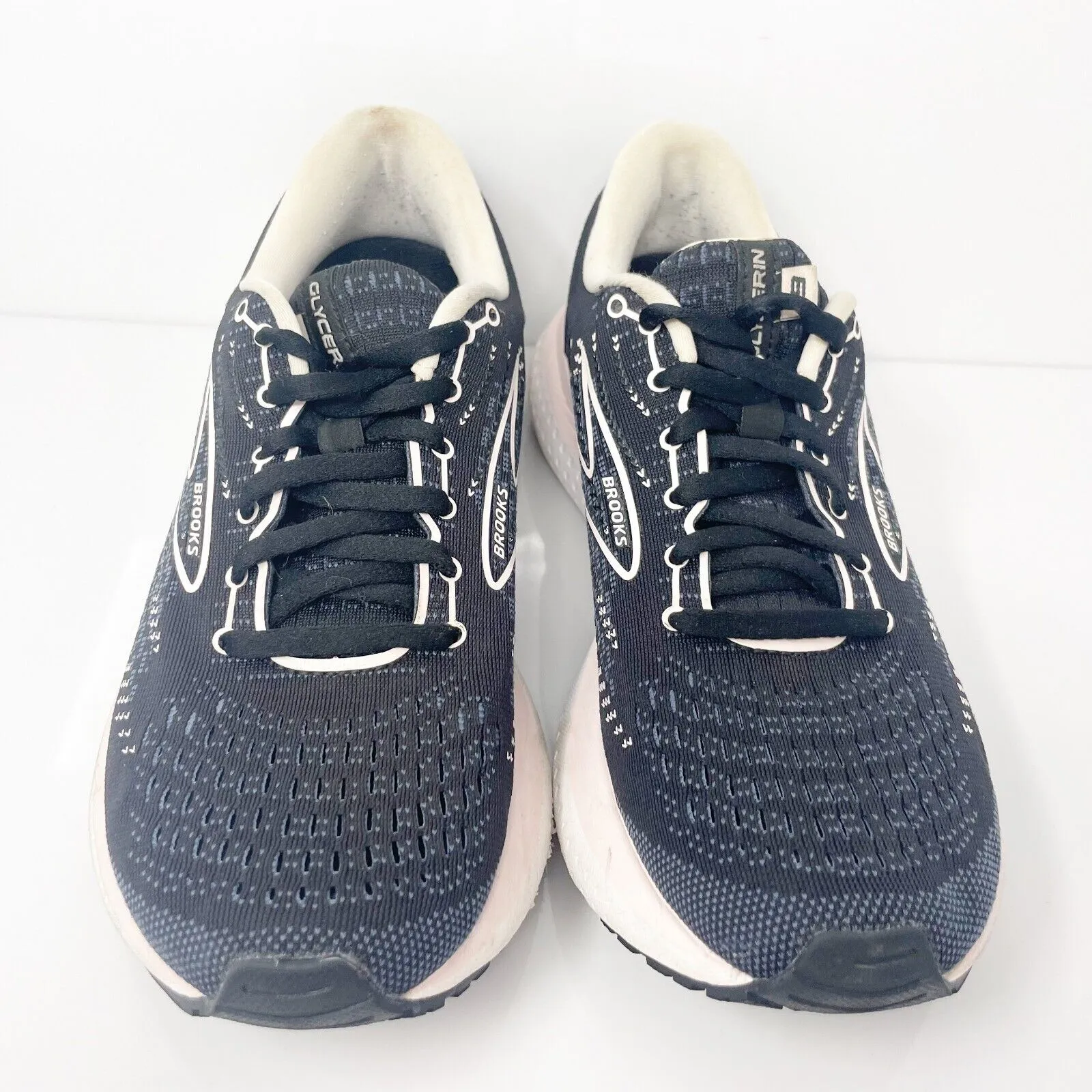 Brooks Womens Glycerin 19 1203431B086 Black Running Shoes Sneakers Size 8 B