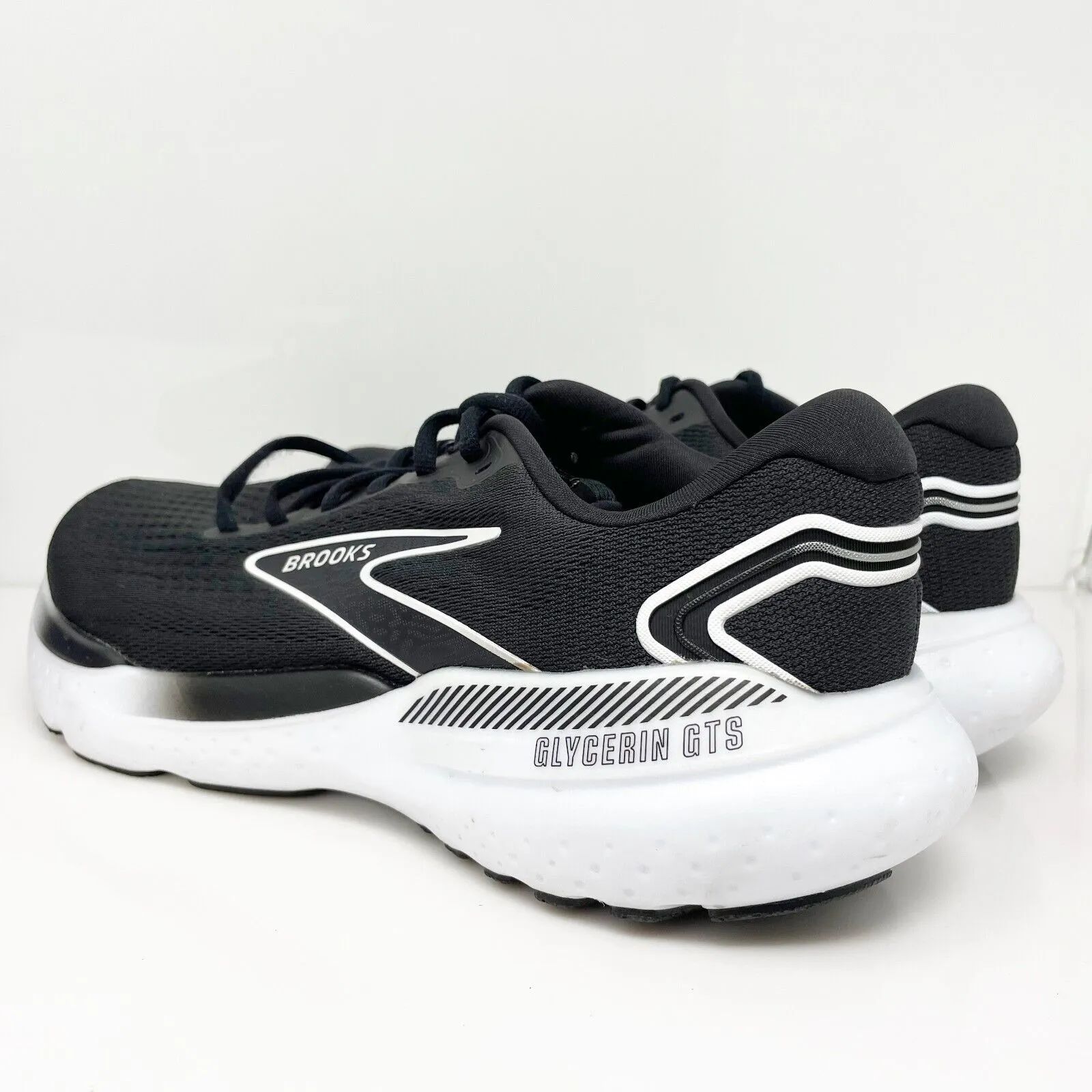 Brooks Womens Glycerin GTS 21 1204091B090 Black Running Shoes Sneakers Size 11 B