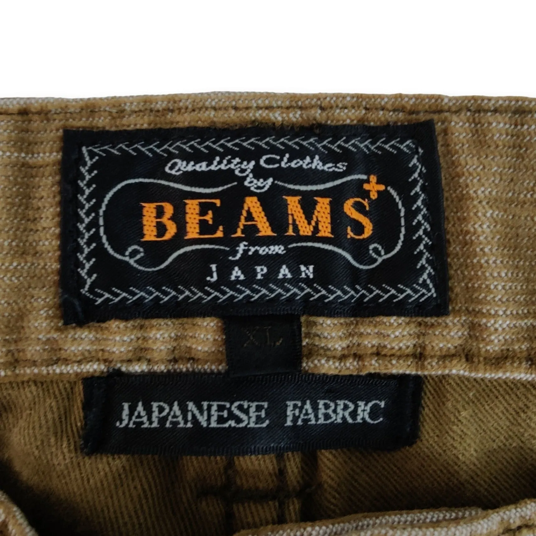 Brown Beams corduroy trousers Made in Japan