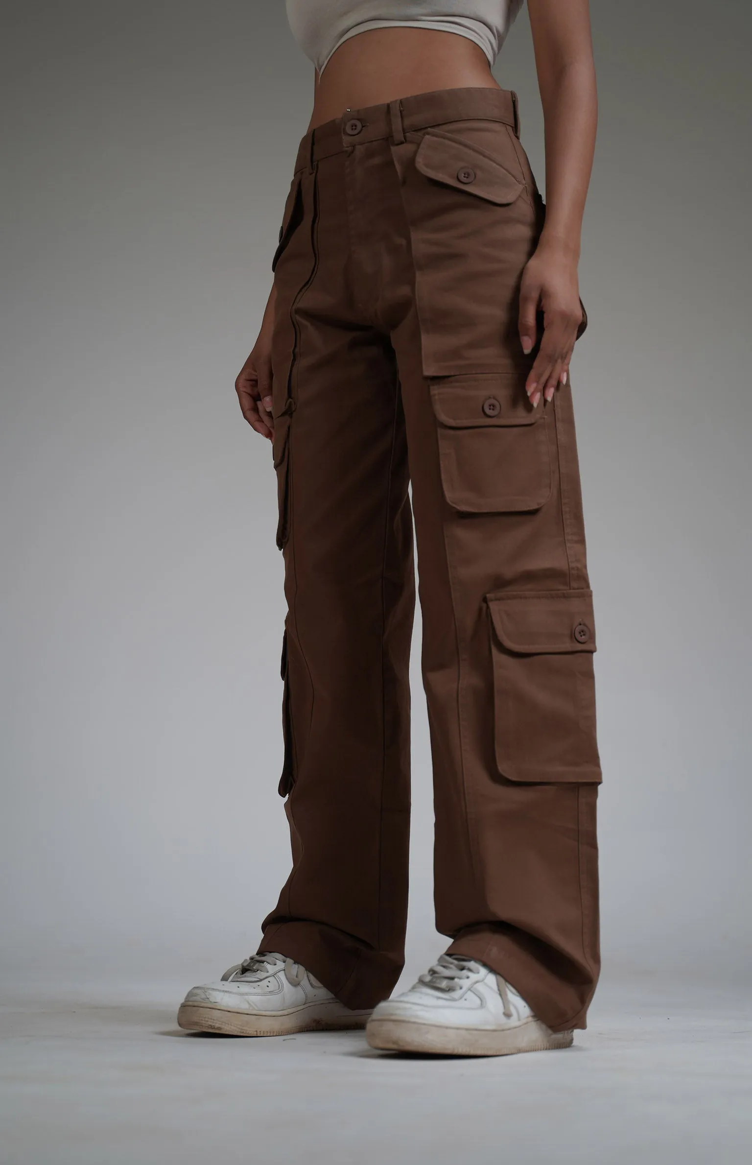 BROWN Pocket Cargo Pants