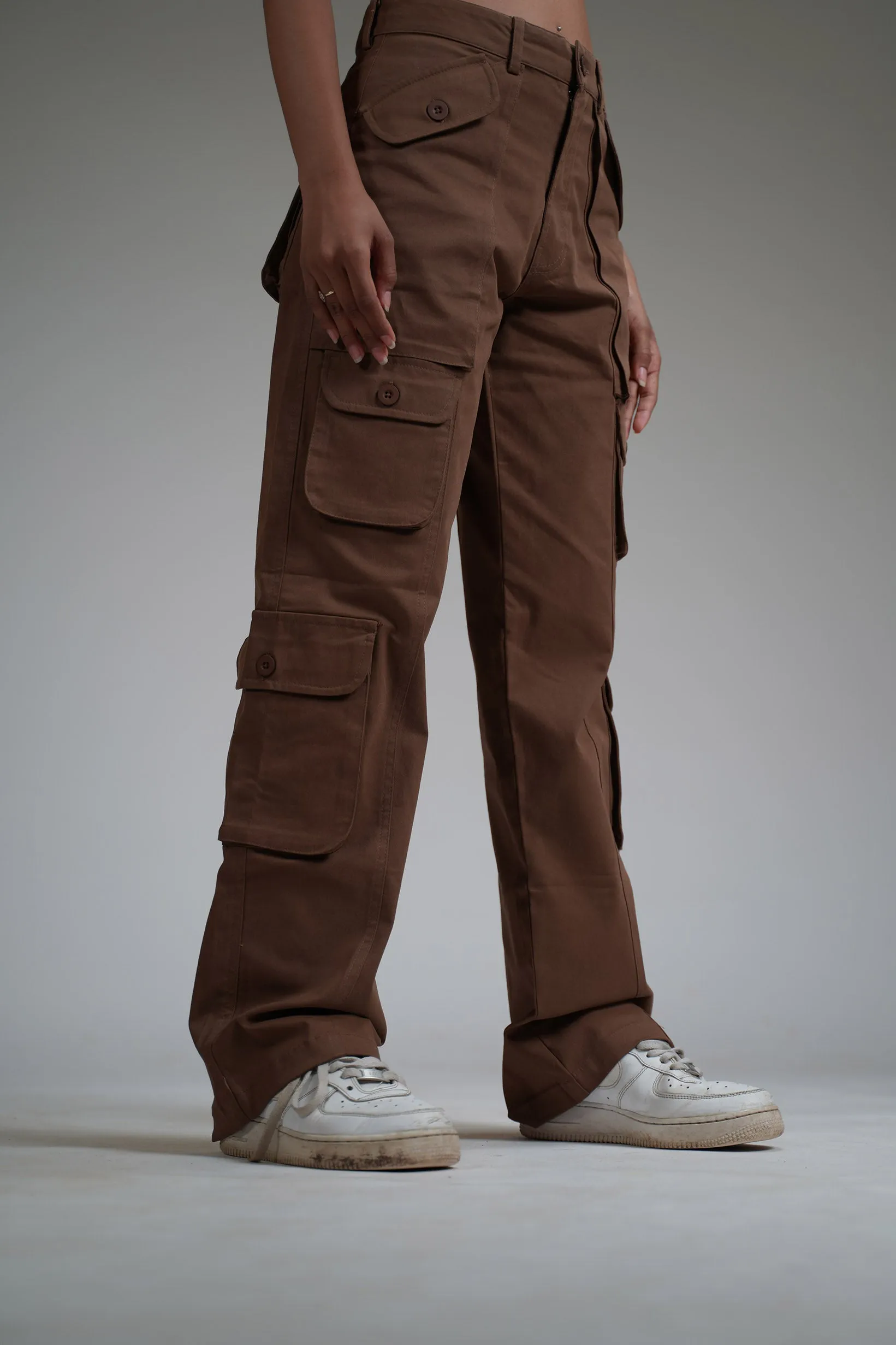 BROWN Pocket Cargo Pants