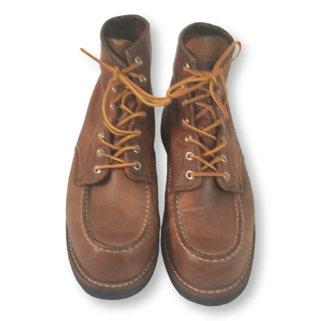 Brown Red Wing Heritage Moc Toe boots