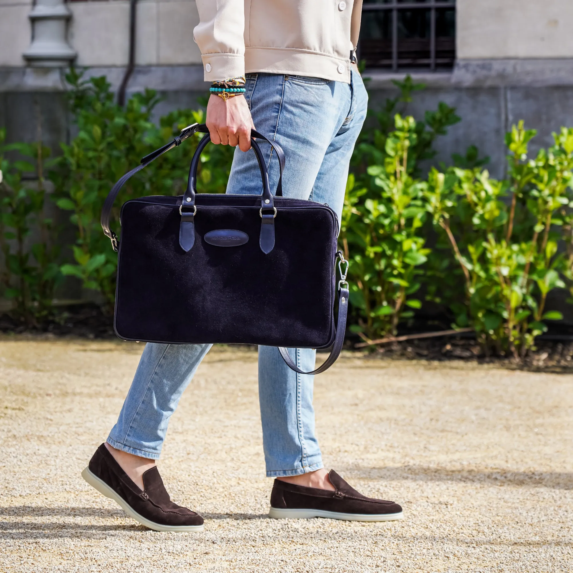 Capri Dark Brown Suede Loafers