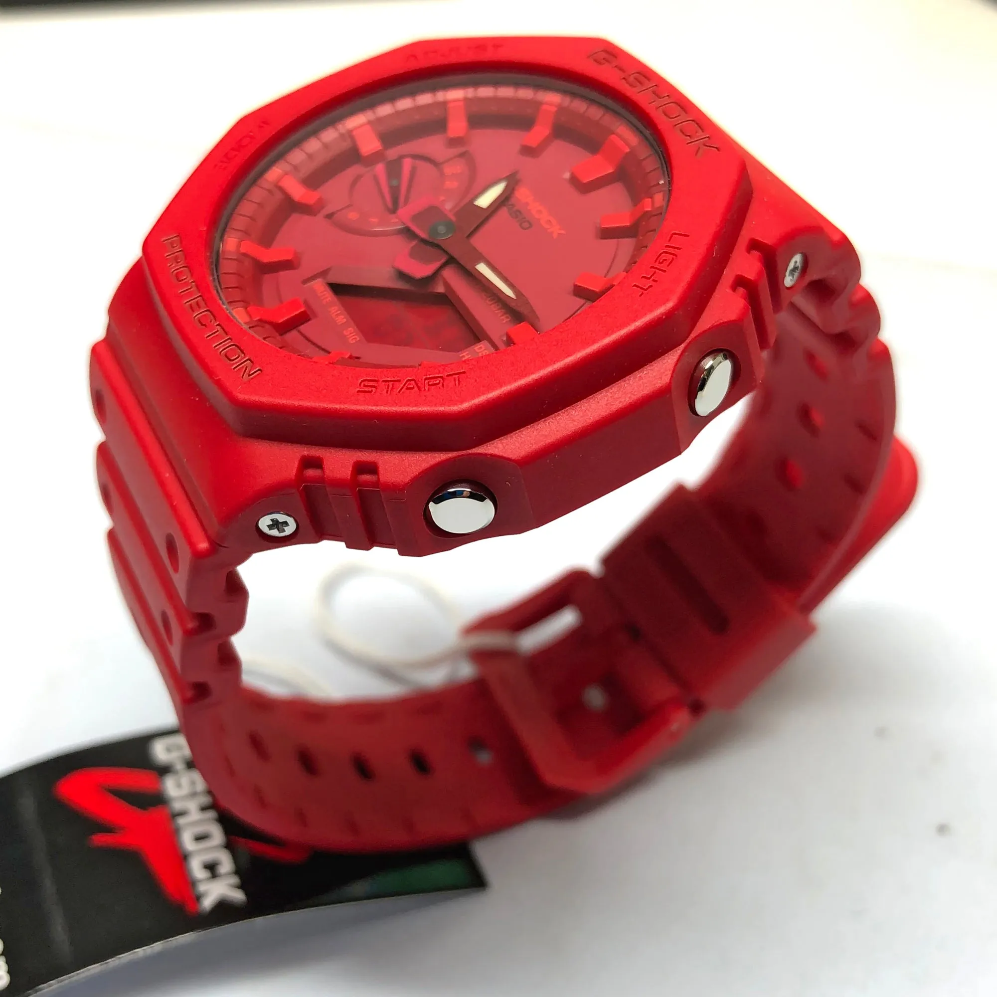 Casio G-Shock Red CasiOak Carbon Core Guard 2100 Series GA2100-4A