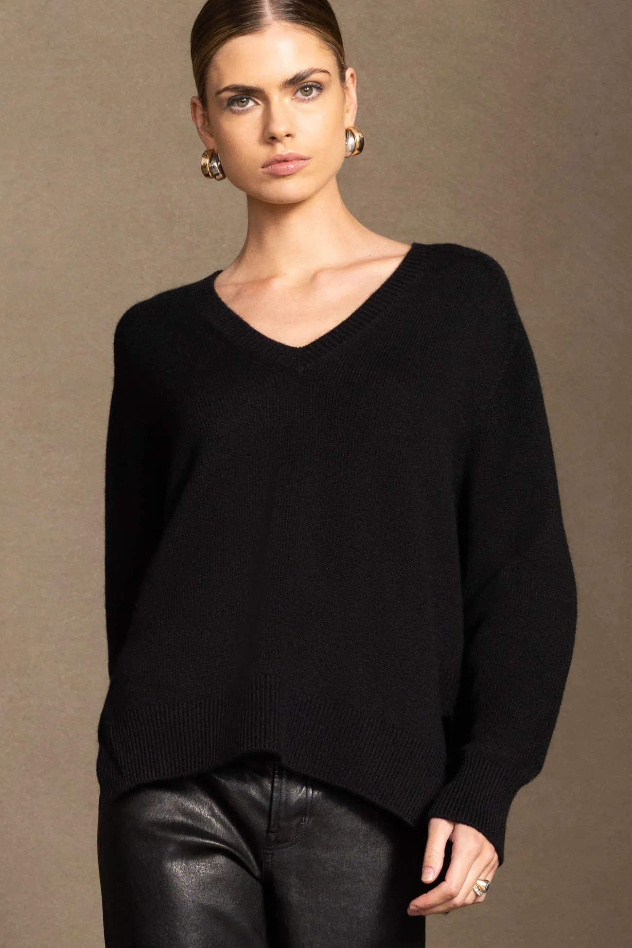 CELINA V-NECK CASHMERE SWEATER