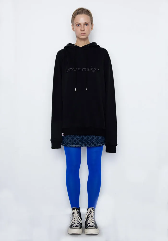 CHARLES JEFFREY LOVERBOY CJLAW22LH LOGO SWEAT HOODIE BLACK