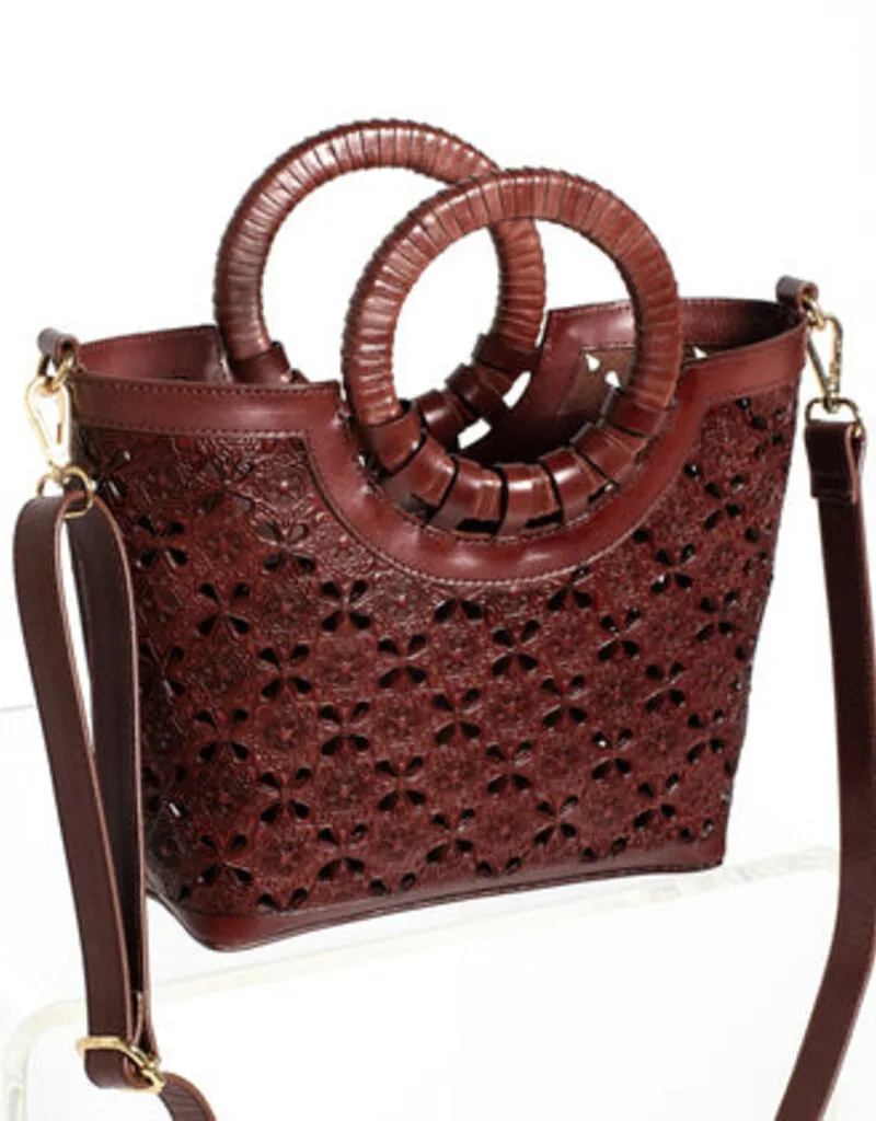 Cleobella Mercy Mini Tote Bag - Dark Brown