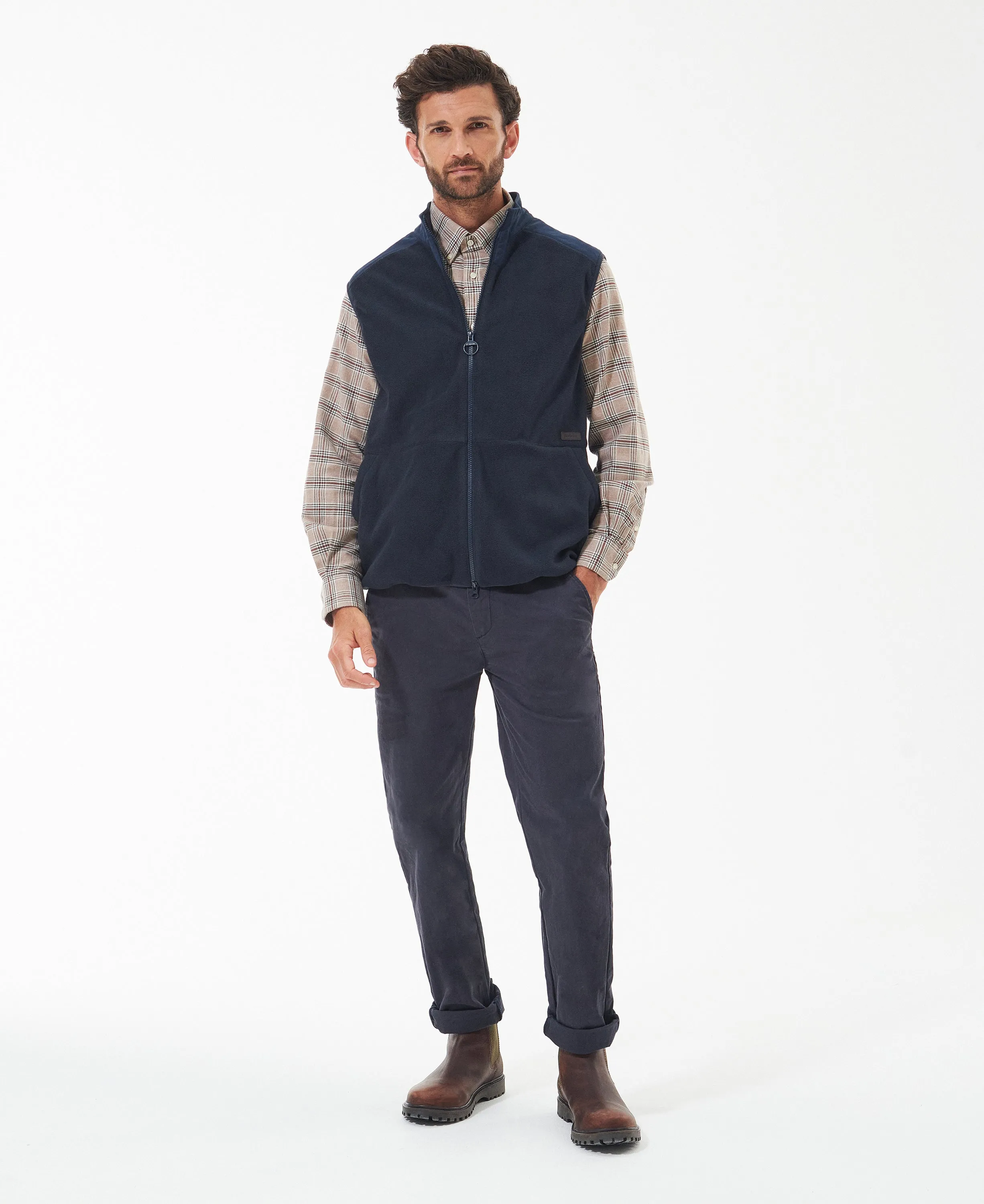 Country Fleece Gilet Navy