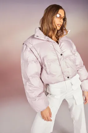 Detachable Sleeve Crop Puffer