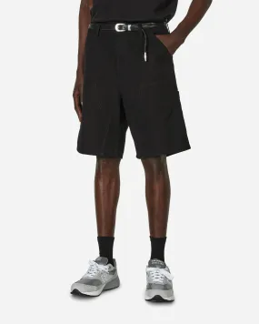 Double Knee Shorts Black