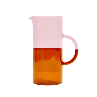 Fazeek Two Tone Pitcher, Pink Amber