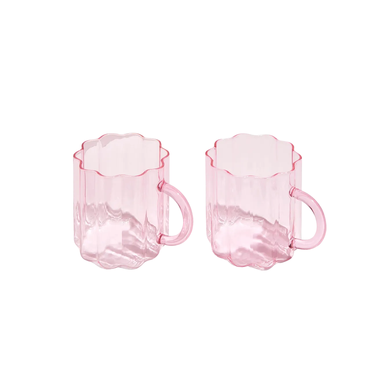 Fazeek Wave Mug Set of 2, Pink