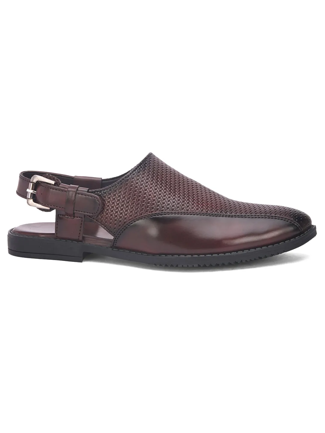 Fentacia Men Crossed Slip-On Sandals